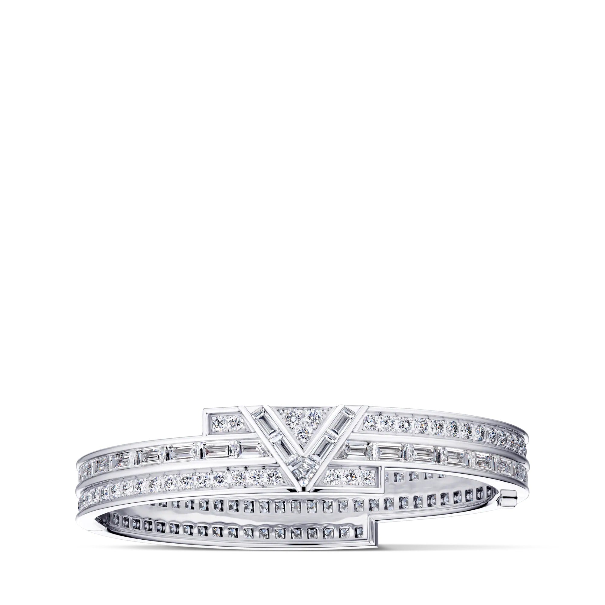 Pure V Bracelet, White Gold and Diamonds