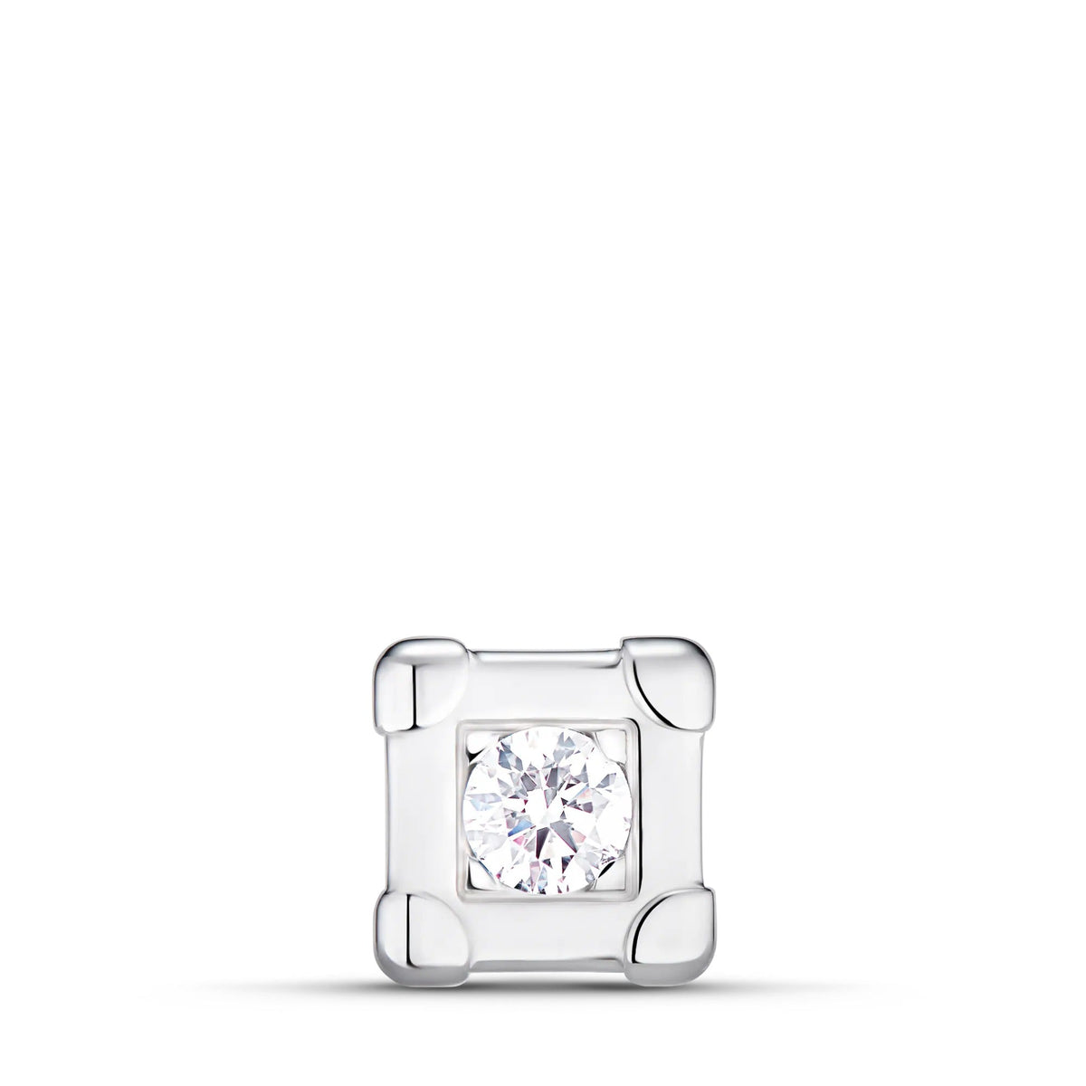 Les Gastons Vuitton Trunk Ear Stud, White Gold and Diamond - Per Unit