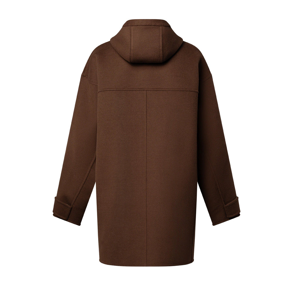 Hooded Button-Up Coat