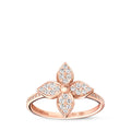 Idylle Blossom Ring, Pink Gold and Diamonds