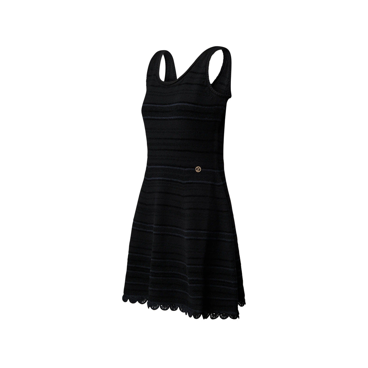 Scoop Back Striped Dress