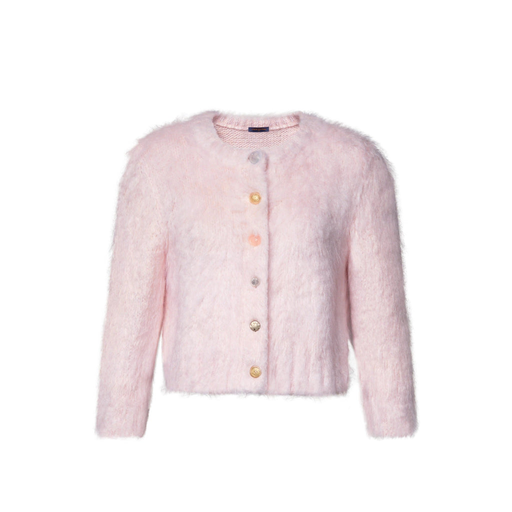 Jewel Button Brushed Cardigan