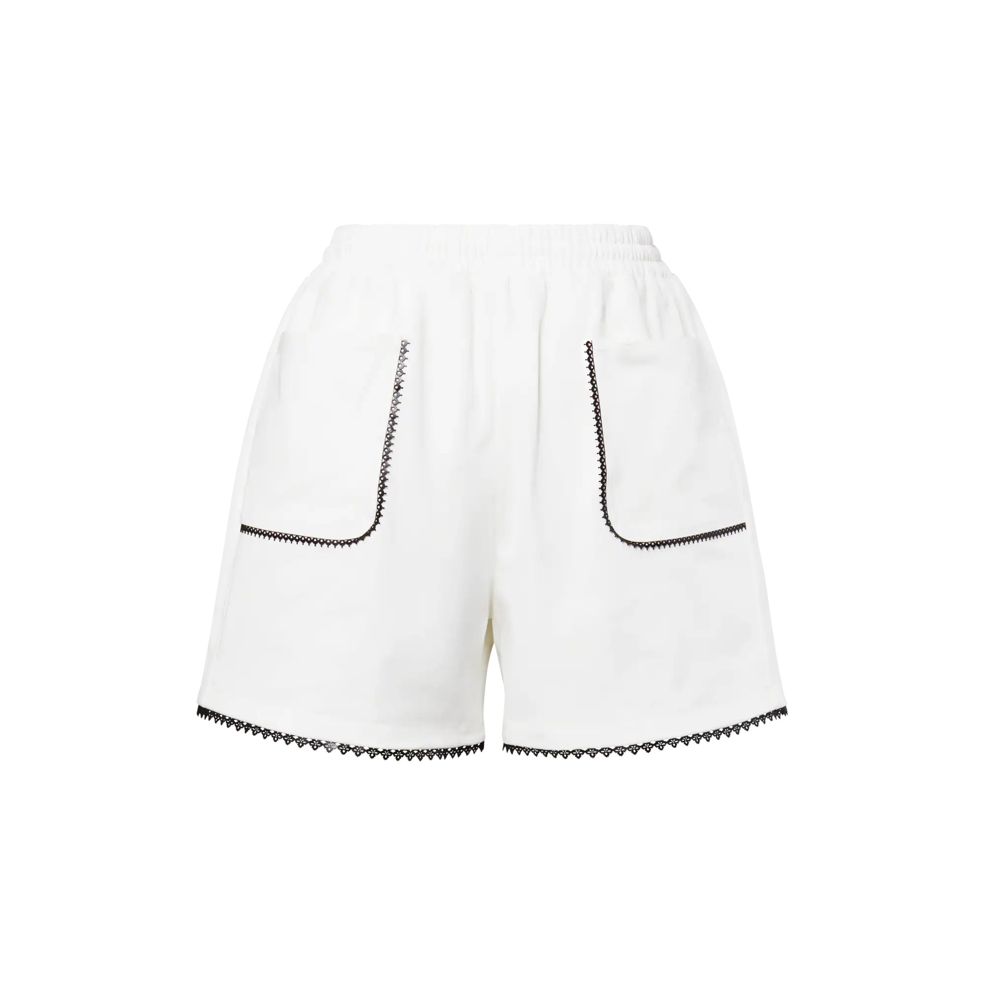 Graphic Lace Accent Shorts