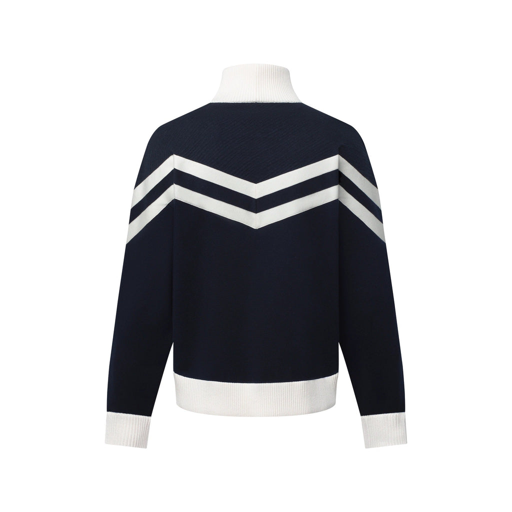 Knitted Cotton Sailor Blouson