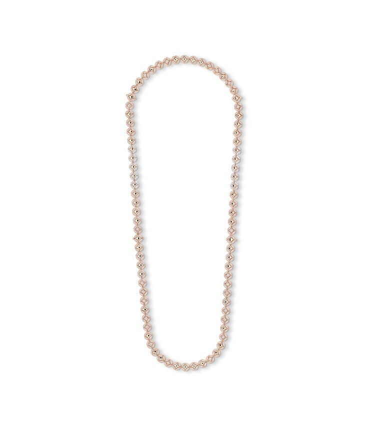 Galaxie Long Necklace, Rose Gold and Diamonds