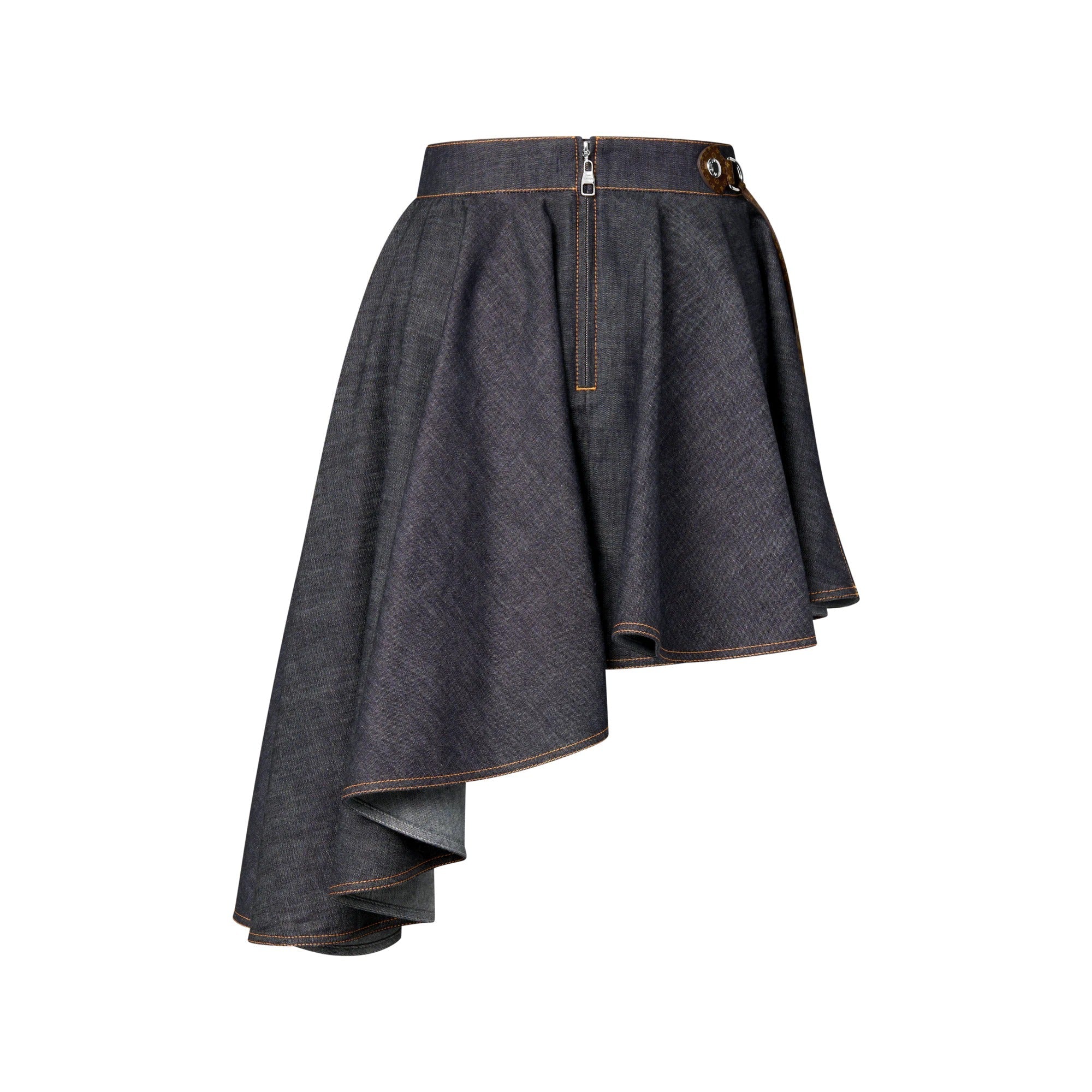 Asymmetrical Denim Skirt