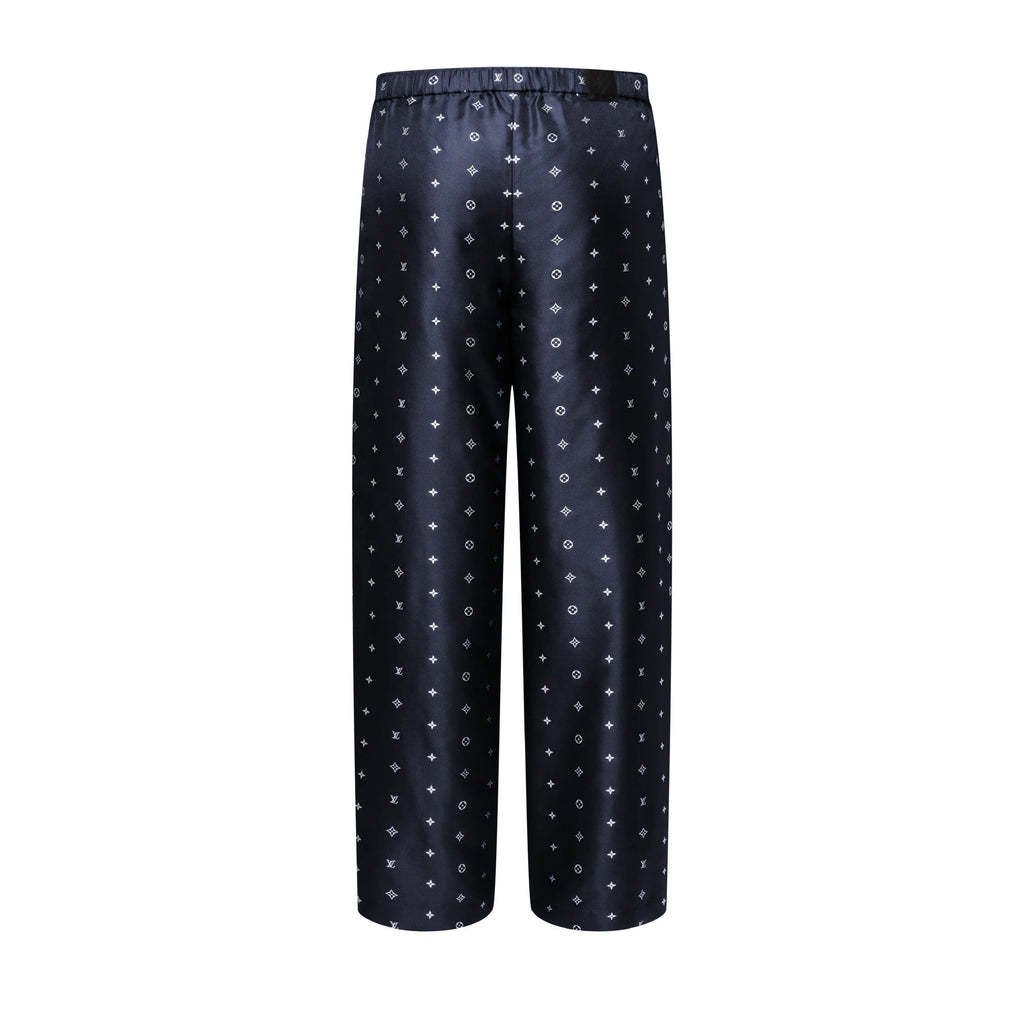 Monogram Silk Pajama Pants