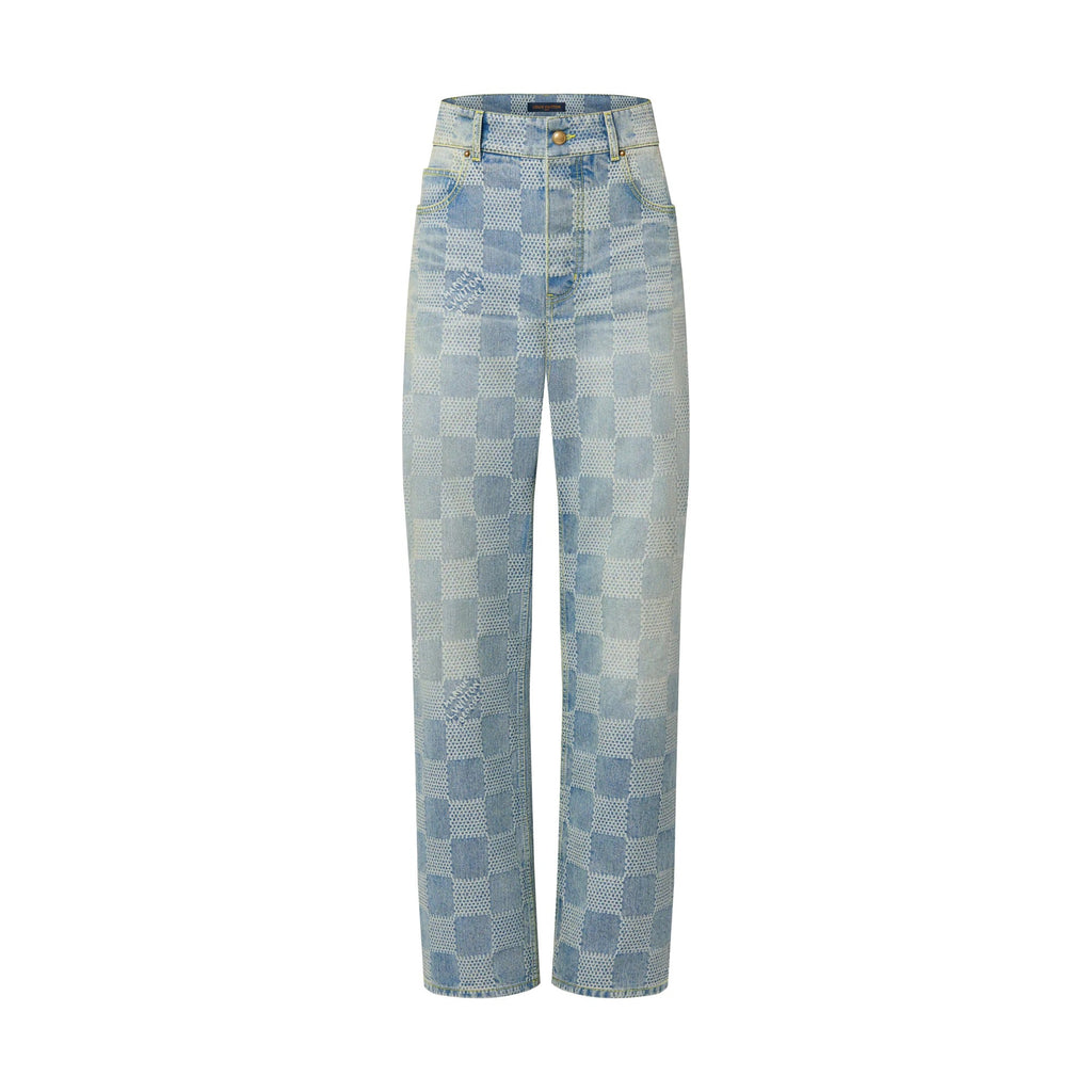 Damier Denim Skate Pants