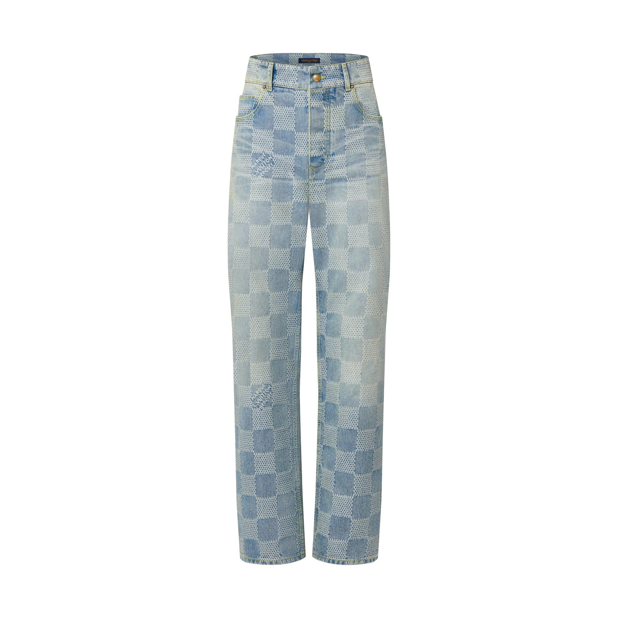 Damier Denim Skate Pants