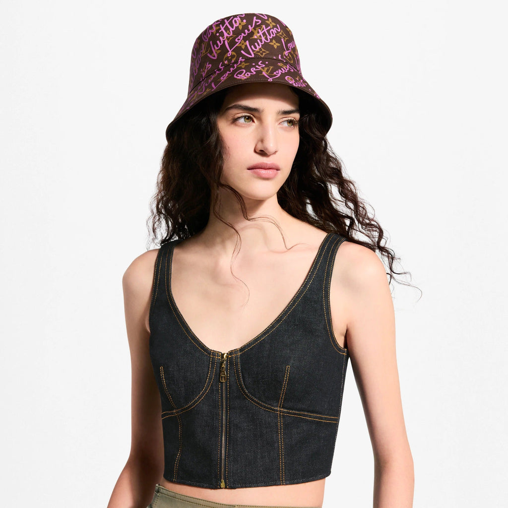 LV Script Bucket Hat