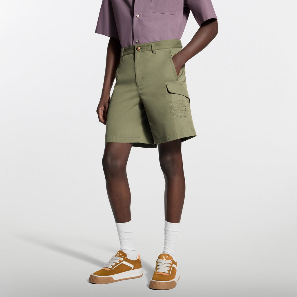 Technical Cotton Cargo Shorts