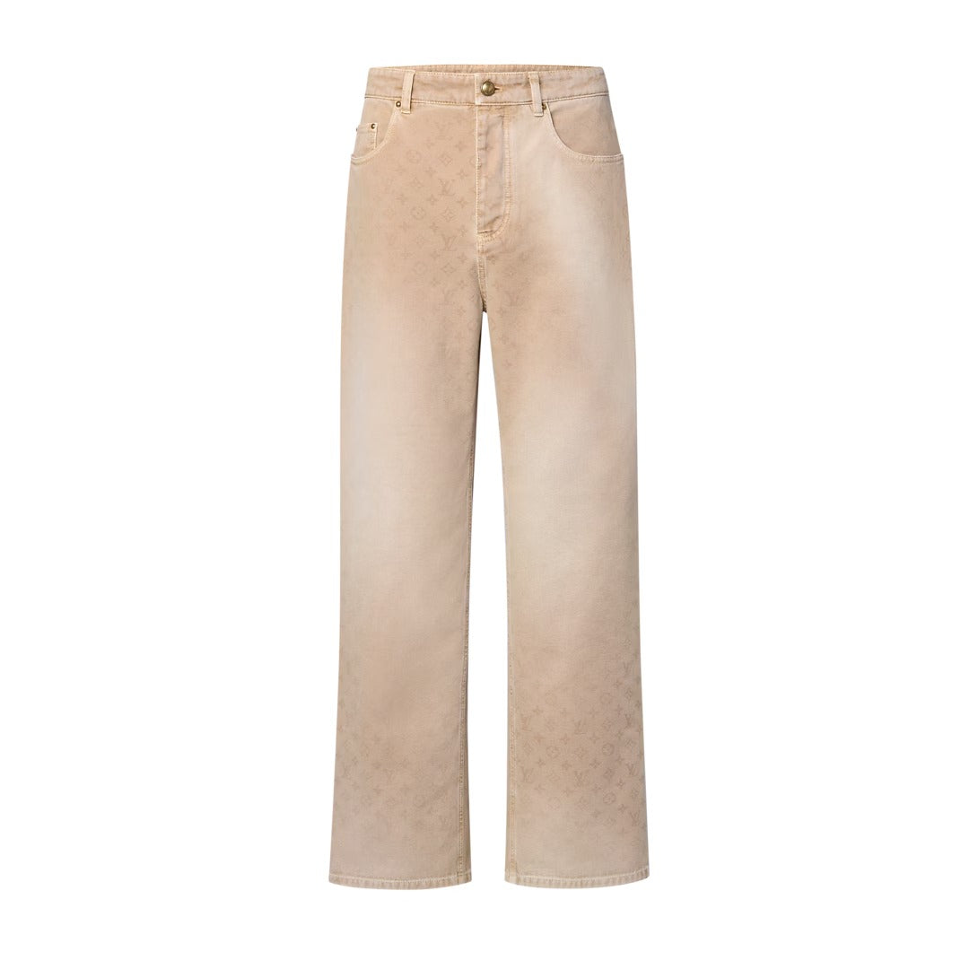Monogram Denim Skate Pants