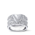 Pure V Ring, White Gold and Diamonds