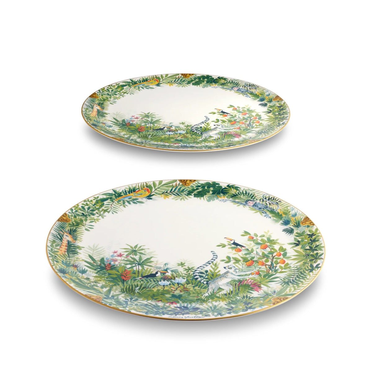 Tropical Jungle Set Of 2 Presentation Plates