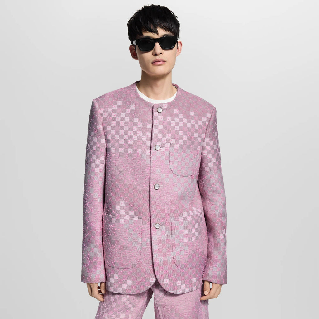 Damoflage Collarless Tweed Jacket