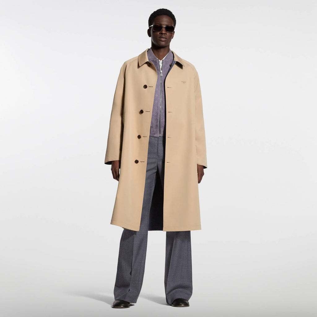 Reversible Cotton Silk Trench Coat