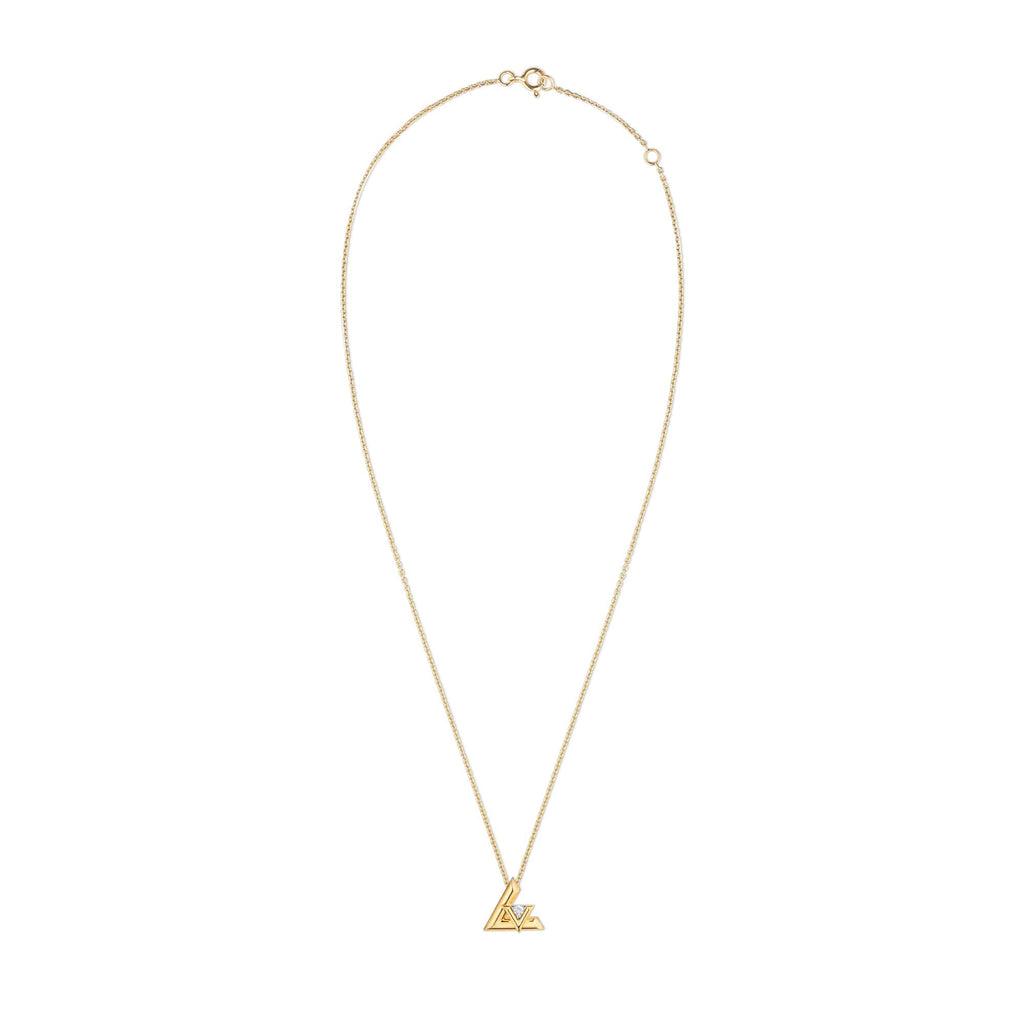 LV Volt One Small Pendant, Yellow Gold And Diamond
