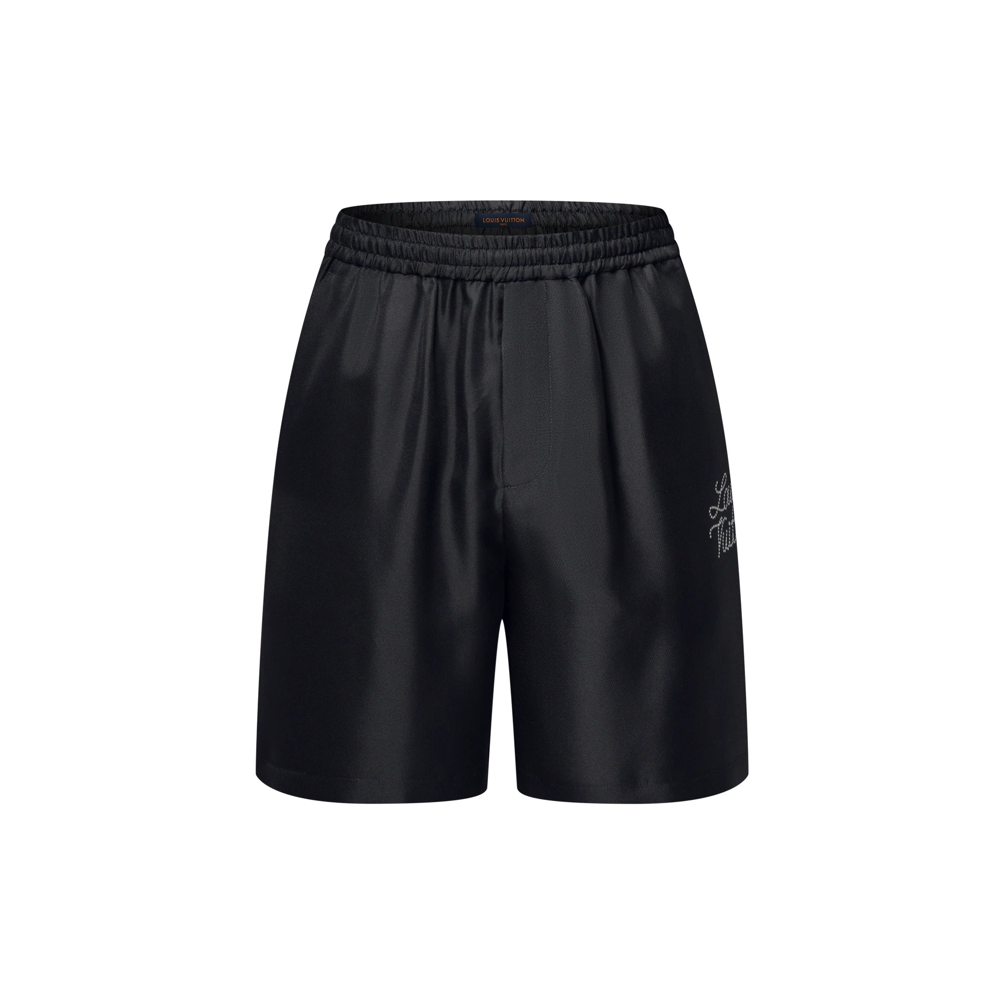 Printed Signature Silk Shorts