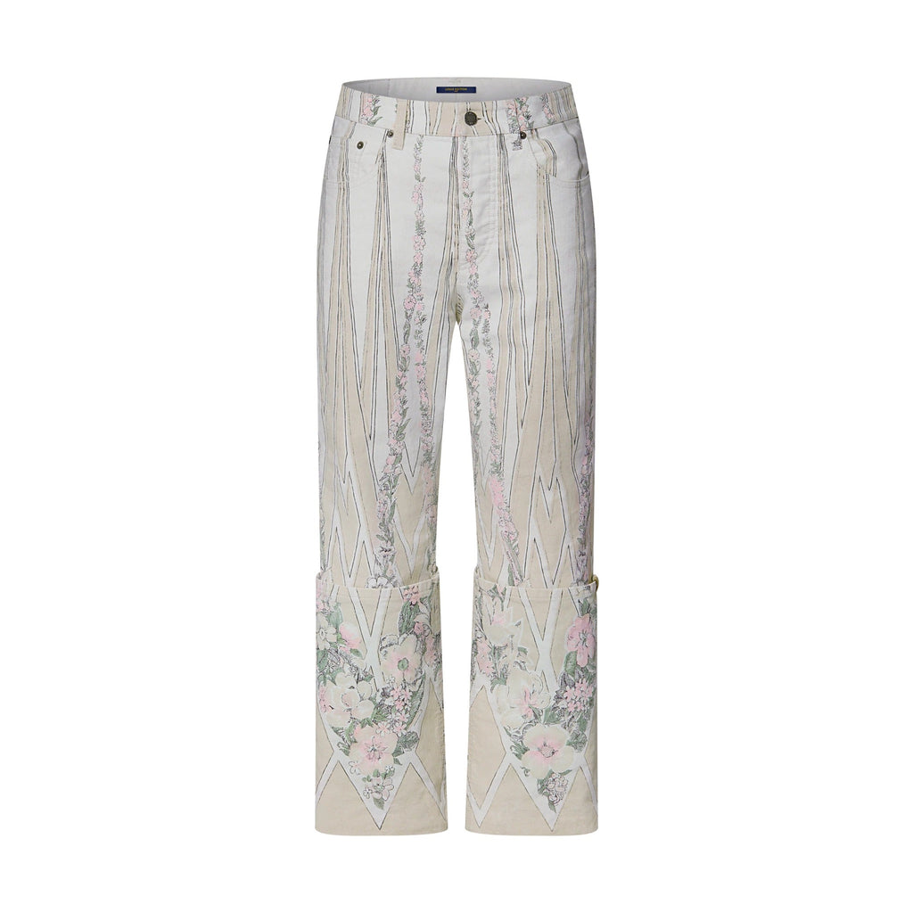 Floral Wallpaper Print Pants