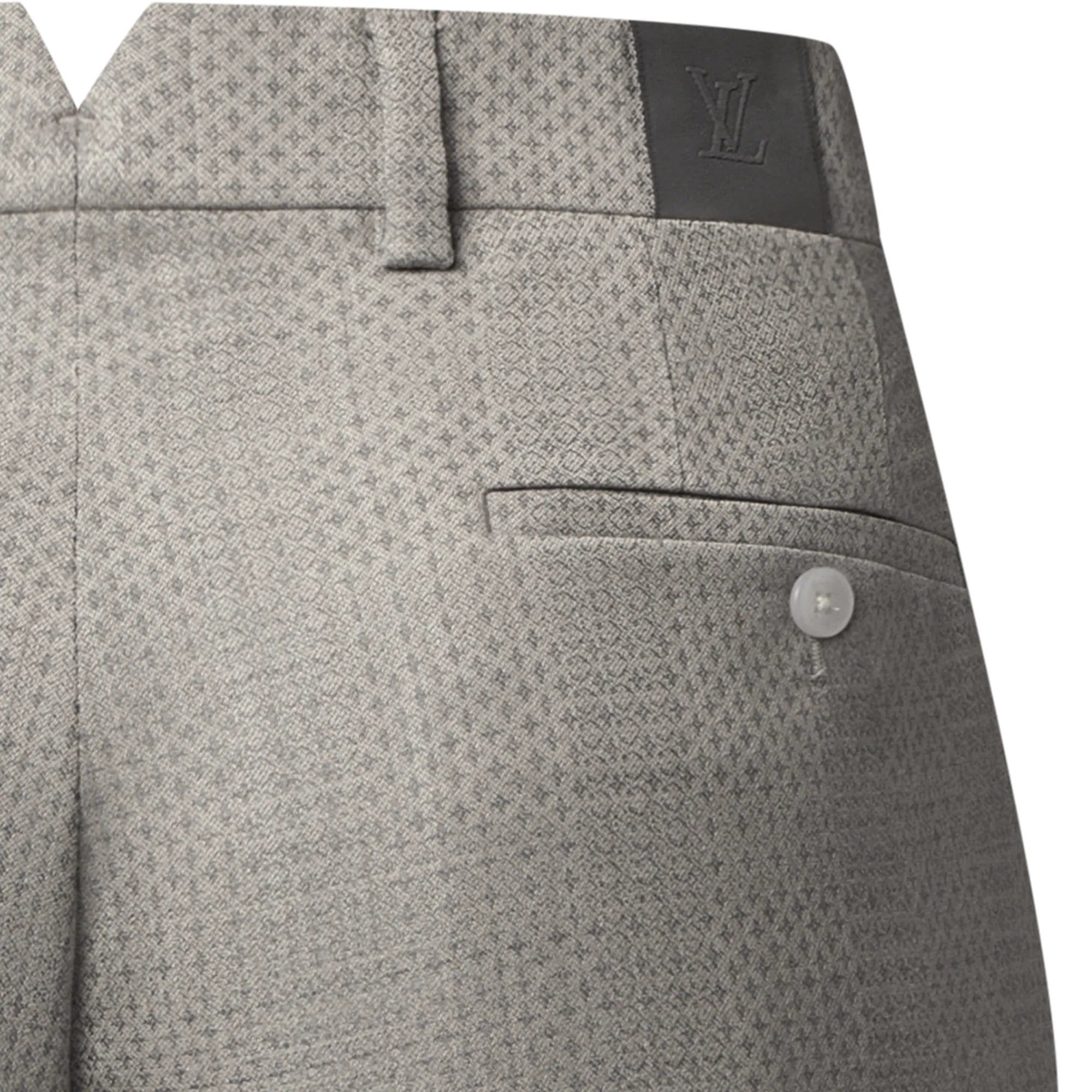 Damier Jacquard Cigarette Pants