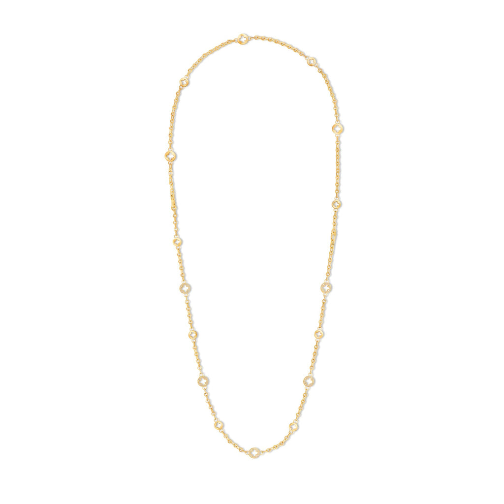 Empreinte Transformable Long Necklace, Yellow Gold and Diamonds
