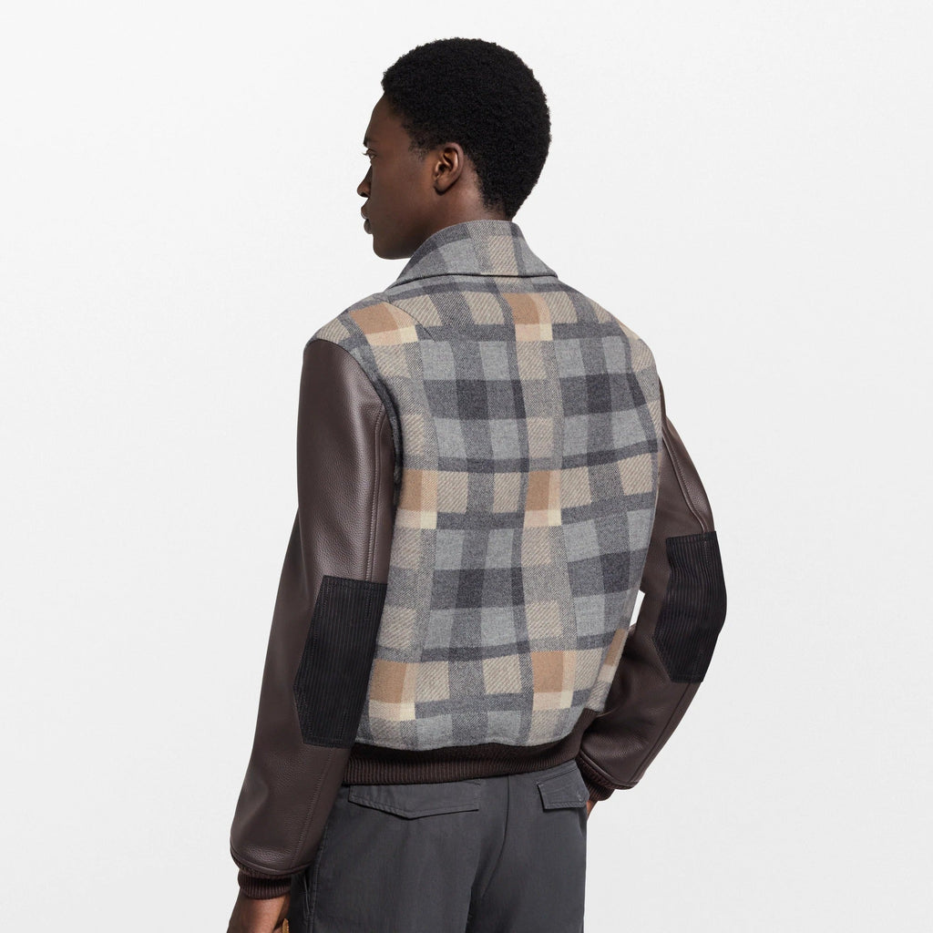 Leather Mix Varsity Jacket