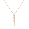 Idylle Blossom Y Pendant, 3 Gold and Diamonds