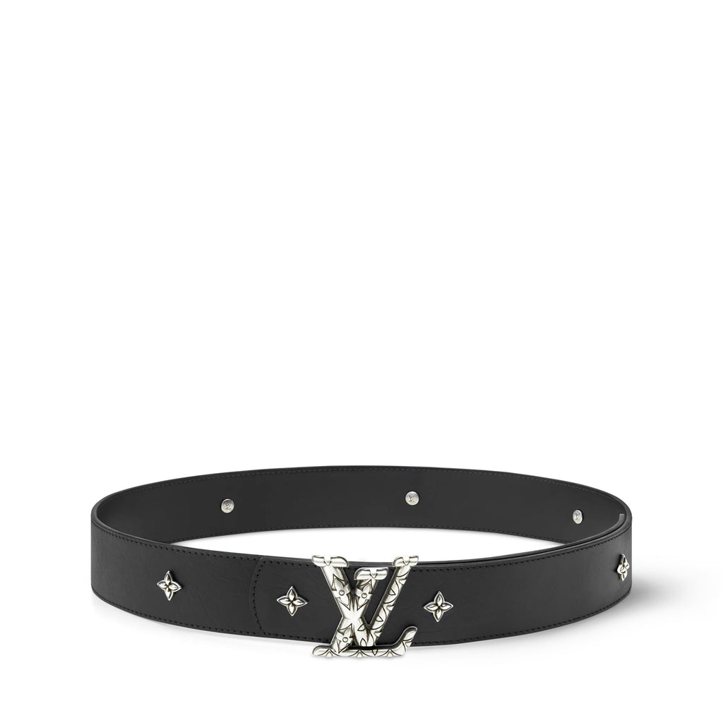 LV Dimension Drift Flower Studs 40mm Reversible Belt