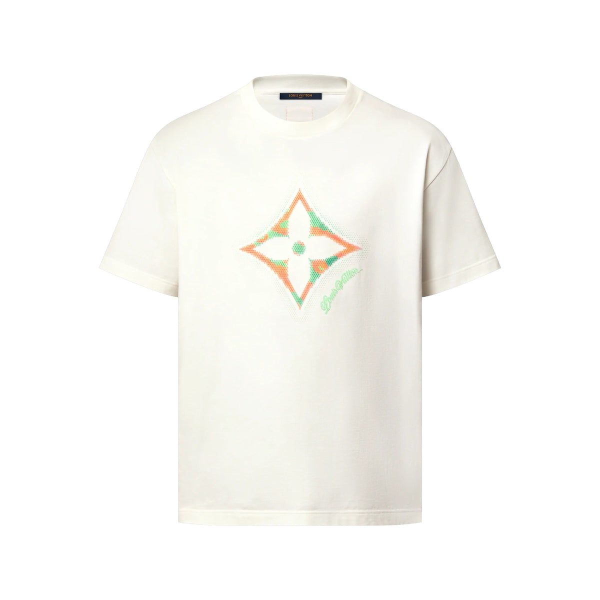 Monogram Flower 3D Gradient Print T-Shirt