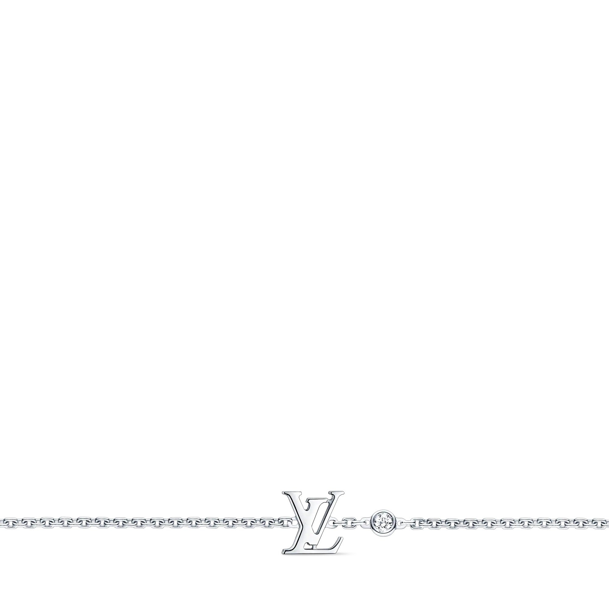 Idylle Blossom LV Bracelet, White Gold And Diamond