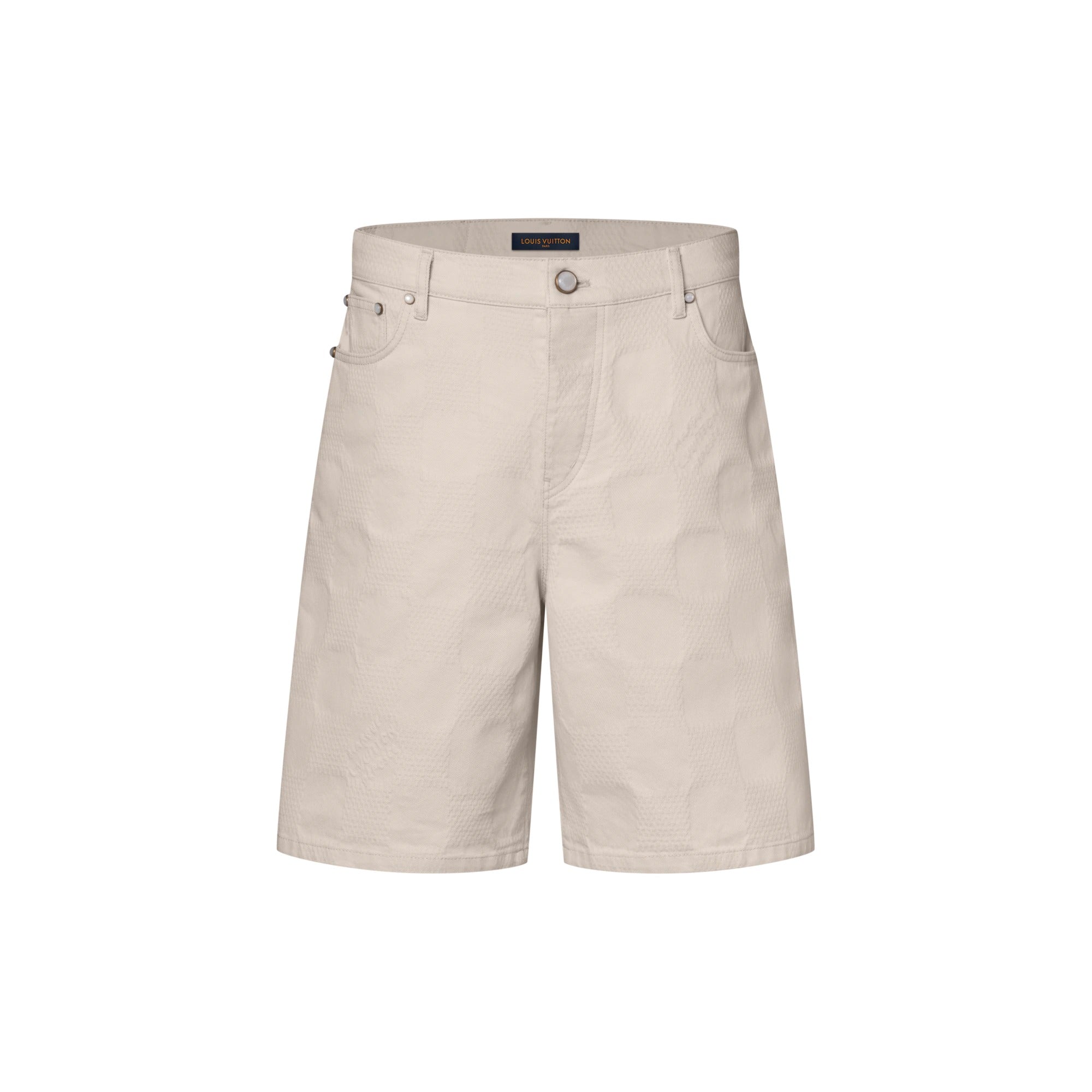 Damier 3D Light Denim Shorts