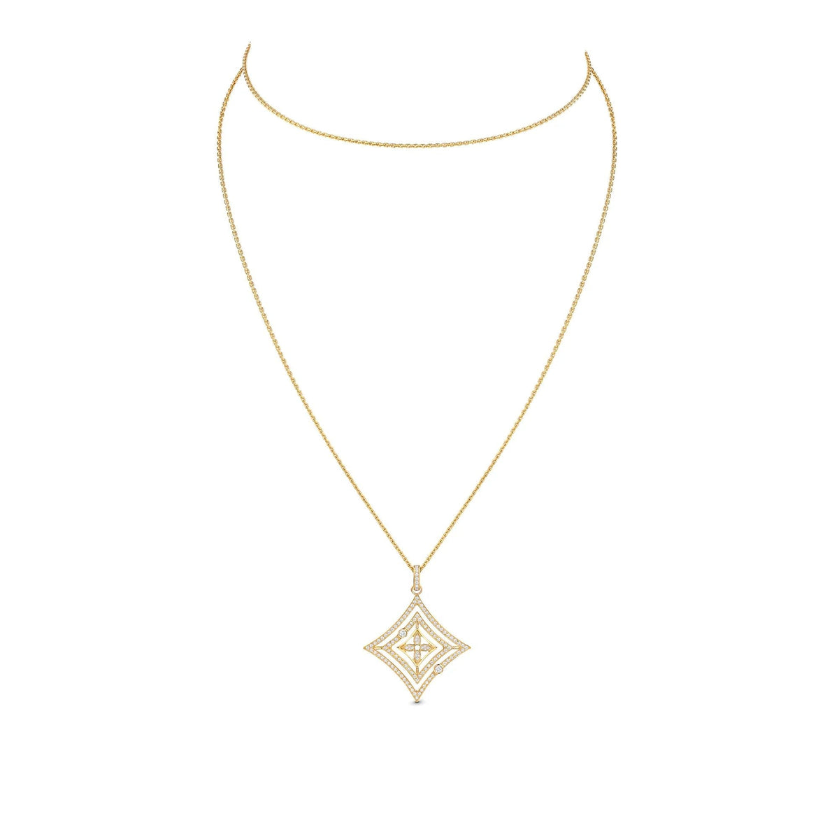Idylle Blossom Medallion, Yellow Gold And Diamonds