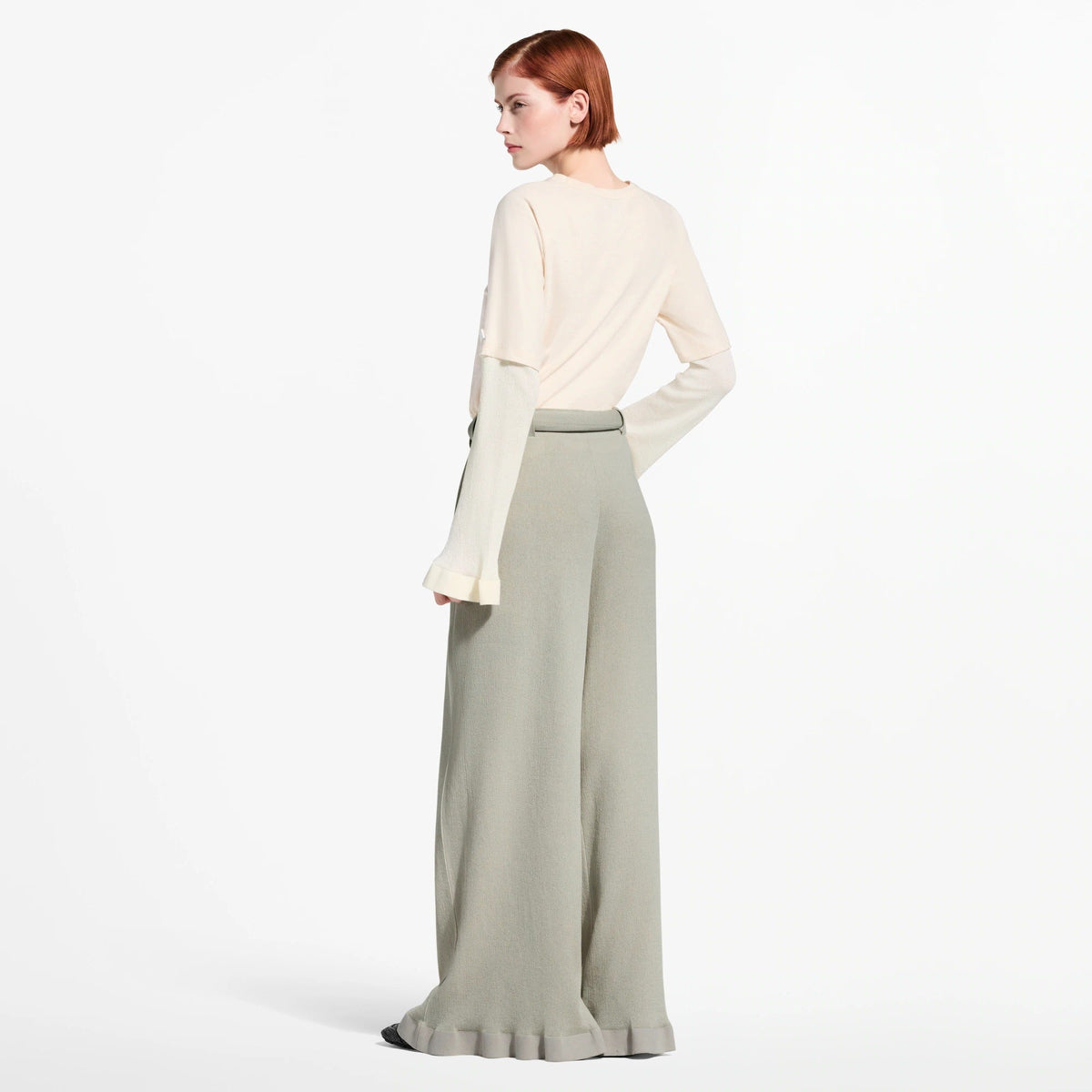 Layer-Effect Long-Sleeved T-Shirt