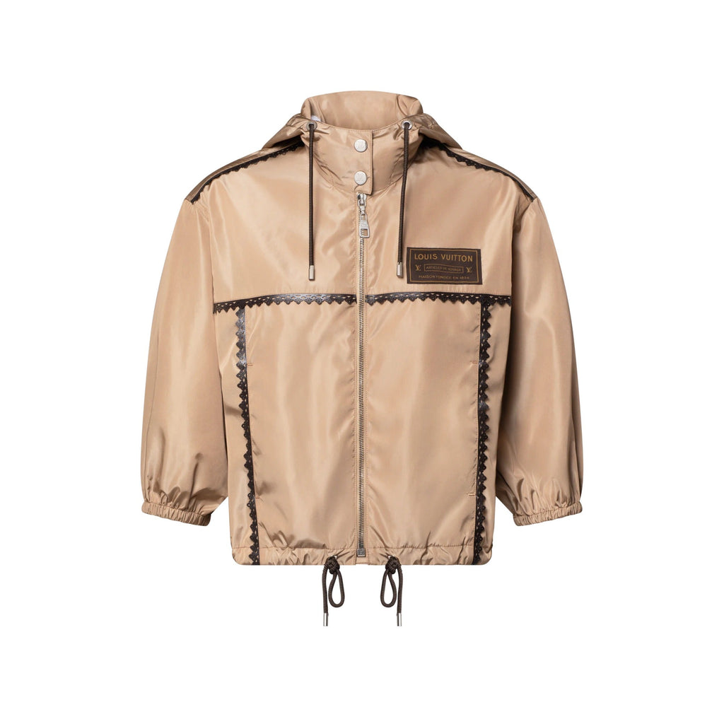 Lace Trim Hooded Parka