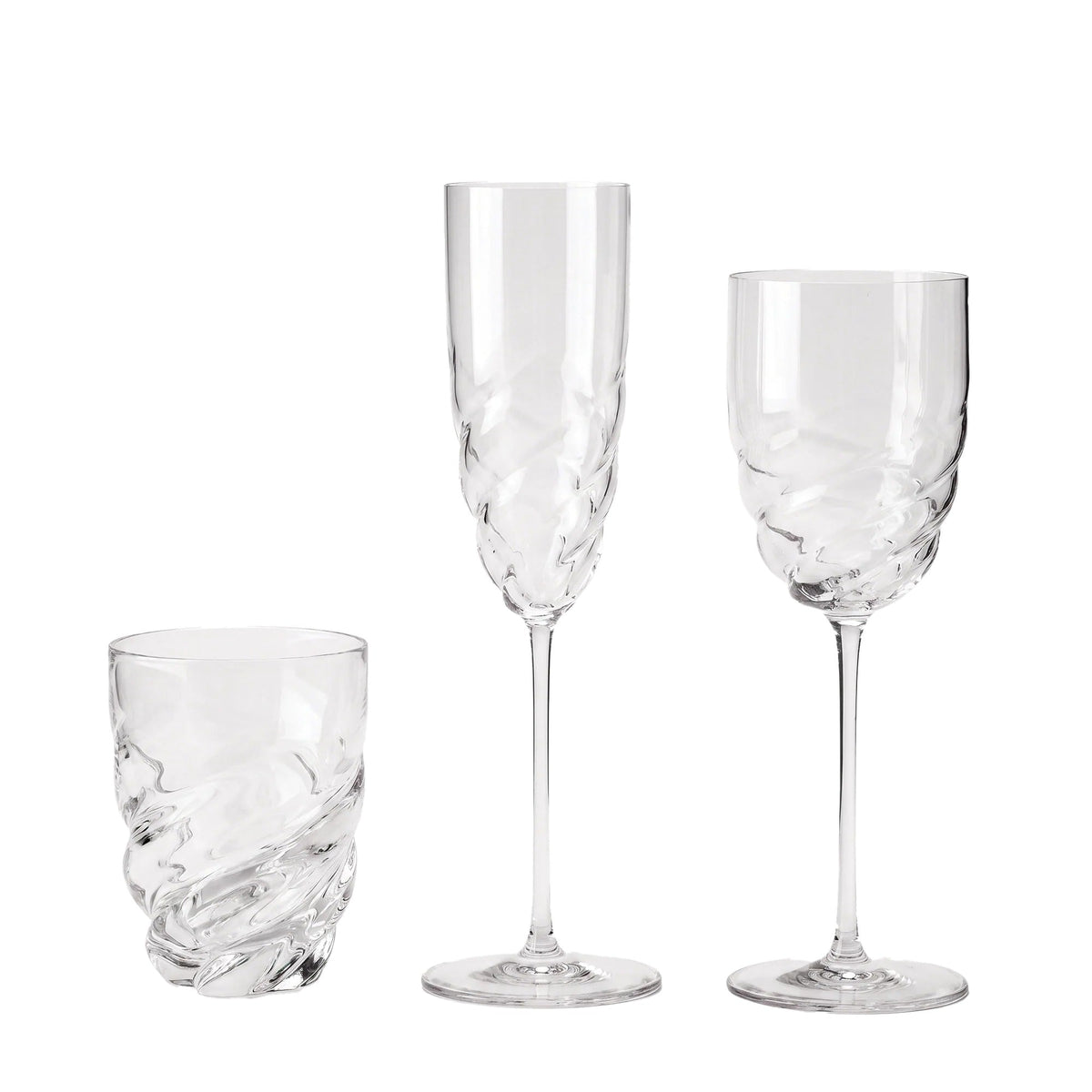 Twist Set of 2 Wine Glass H24cm