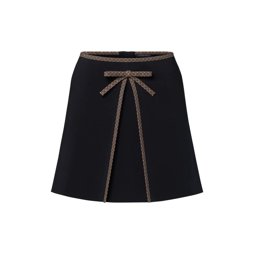 Monogram Bow Mini Skirt