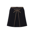 Monogram Bow Mini Skirt