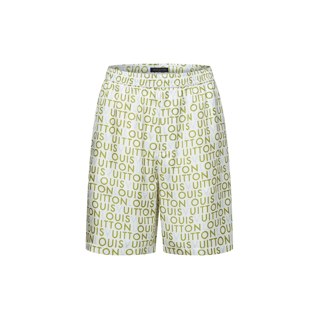 Printed Silk Shorts