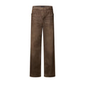 Coffee Indigo Denim Skate Pants
