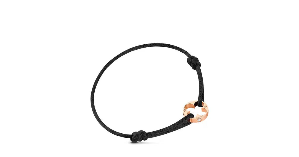 Empreinte Cord Bracelet, Pink Gold and Diamonds