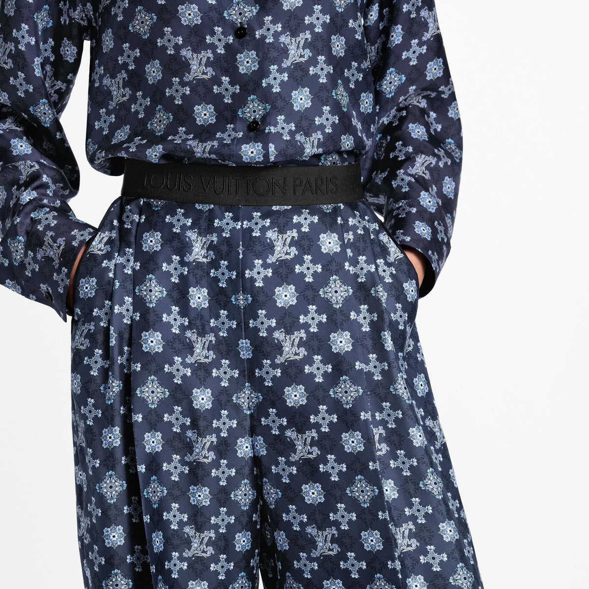 Nouveau Monogram Tailored Wide-Leg Pants