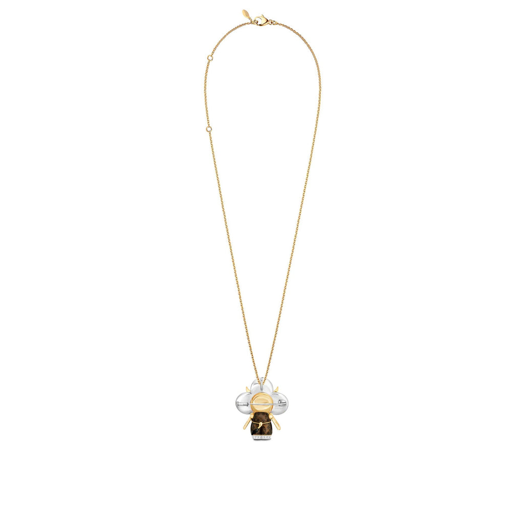 Vivienne Ox Pendant, 3 Golds, Lacquer, Diamonds & Colored Gemstones