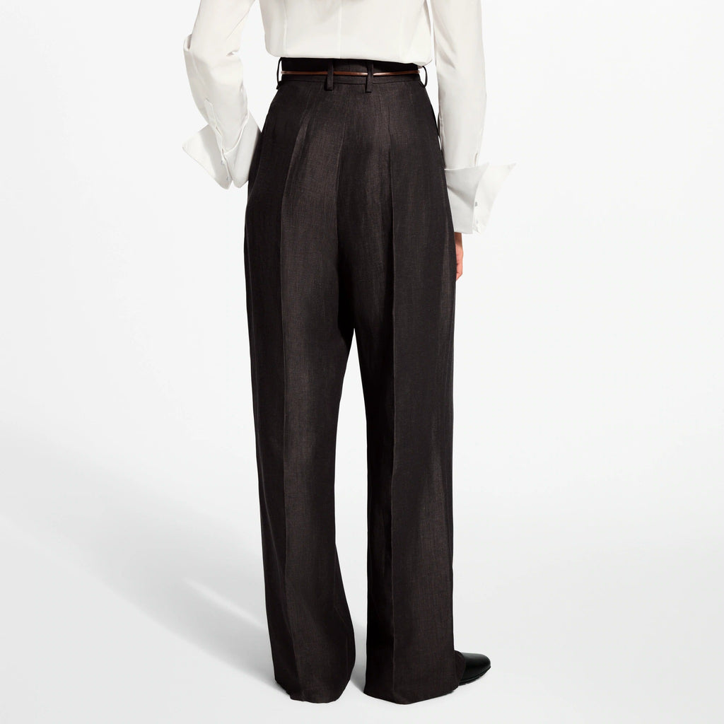 Cord Belt Tailored Pants