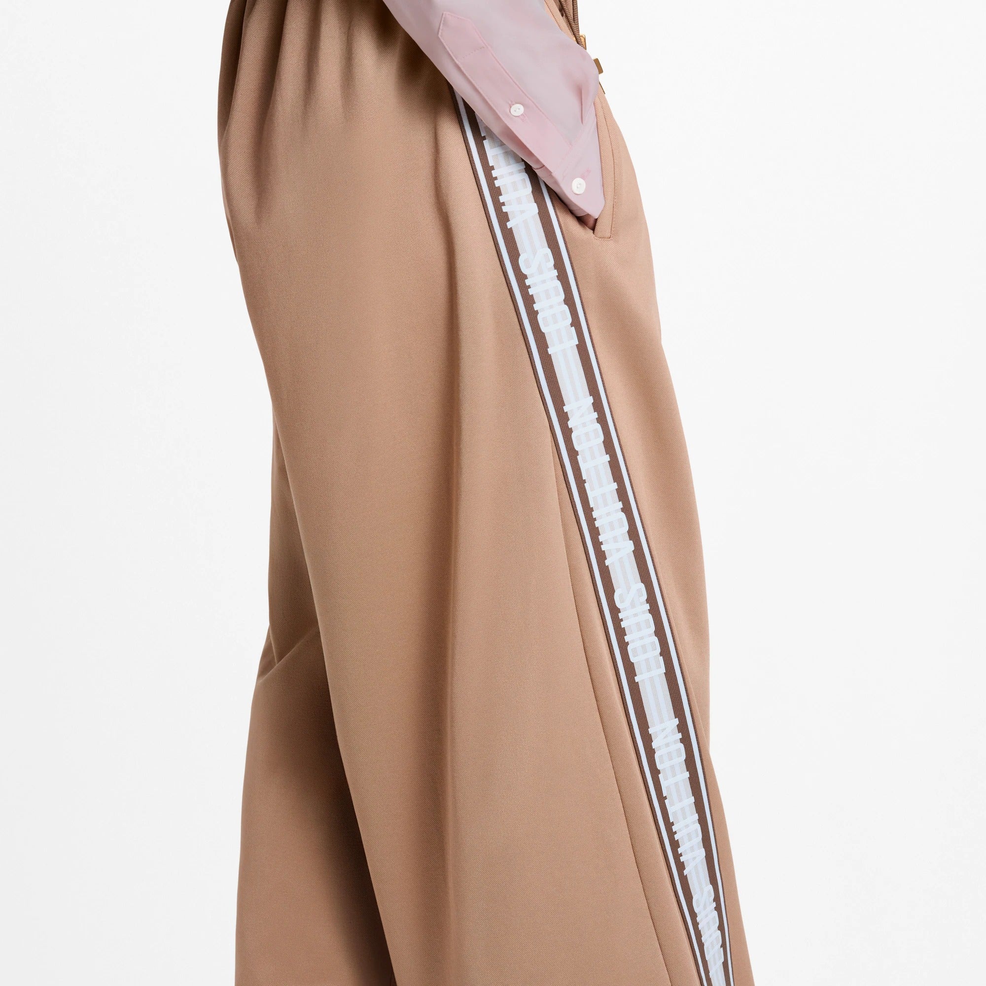 Signature Stripe Wide-Leg Jogging Pants