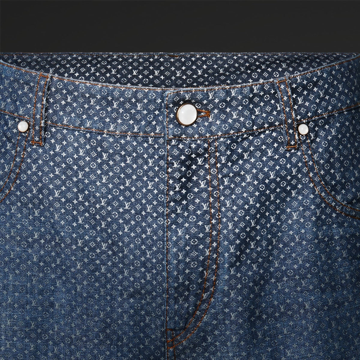 Reflective Nanogram Denim Skate Pants
