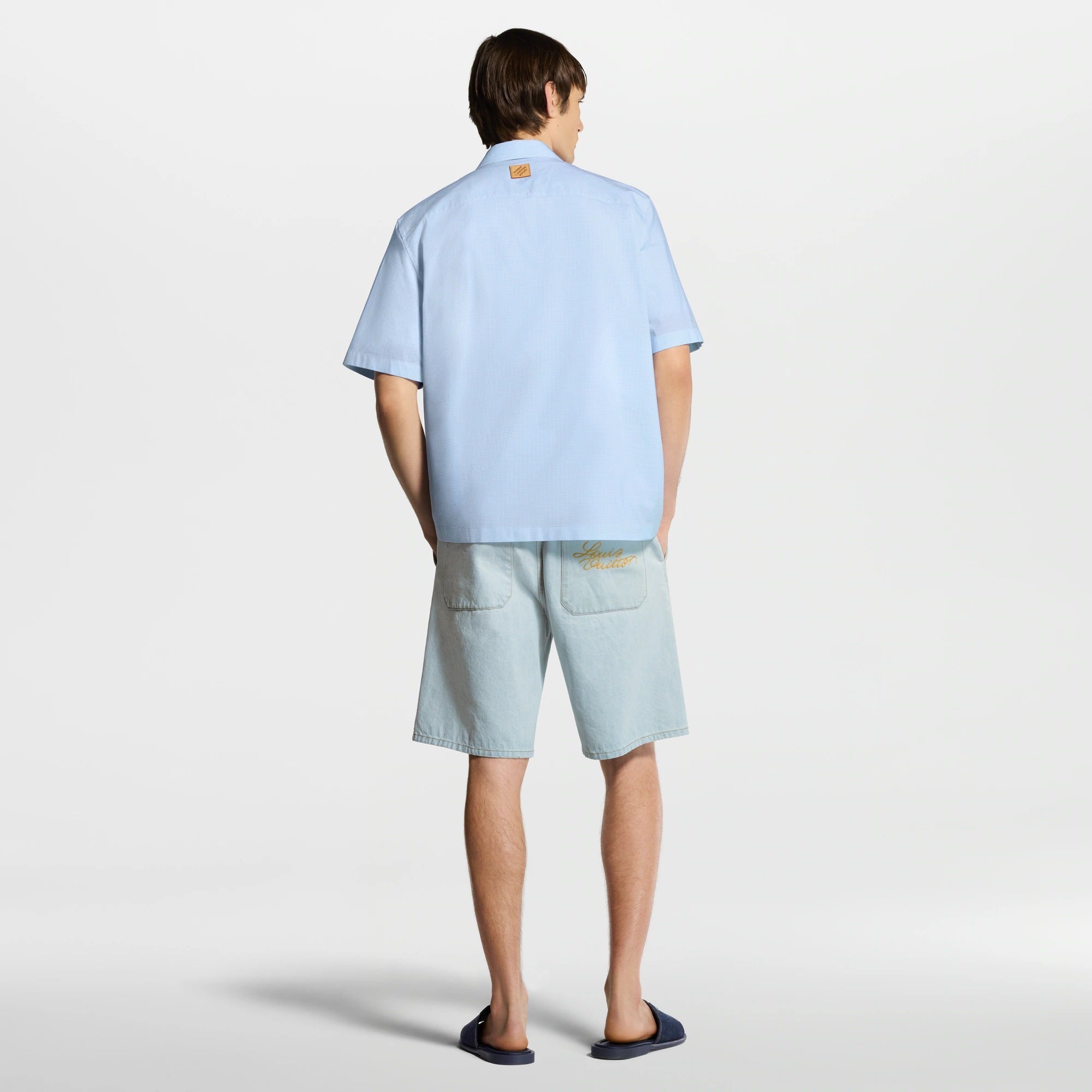 Embroidered Signature Short-Sleeved Shirt