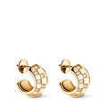 Le Damier de Louis Vuitton Double Hoops, Yellow Gold and Diamonds