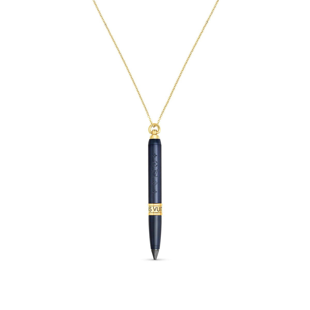 Les Gastons Vuitton Designer Pendant, Yellow Gold and Blue Titanium