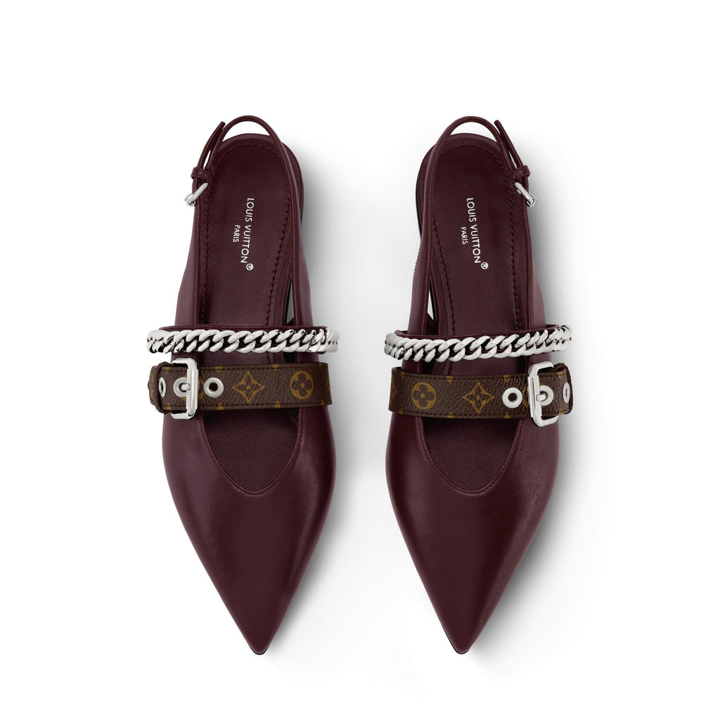 LV Vibe Slingback Flat Ballerina
