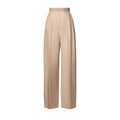 Tailored Wide-Leg Silk Pants